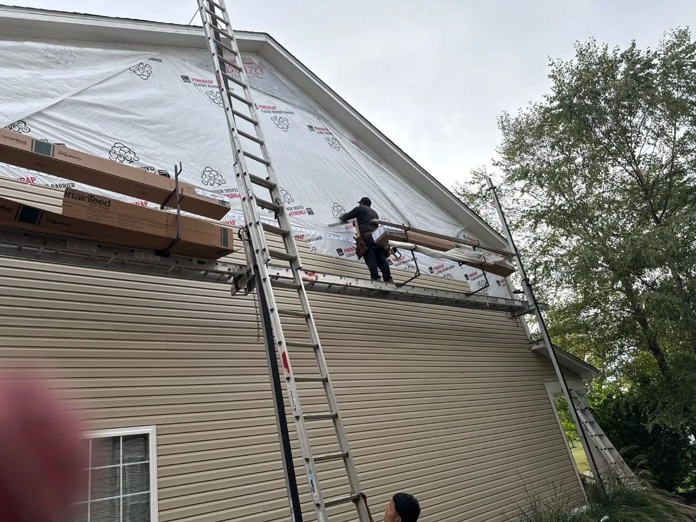 Vinyl siding replacement completed in Cherry Tree